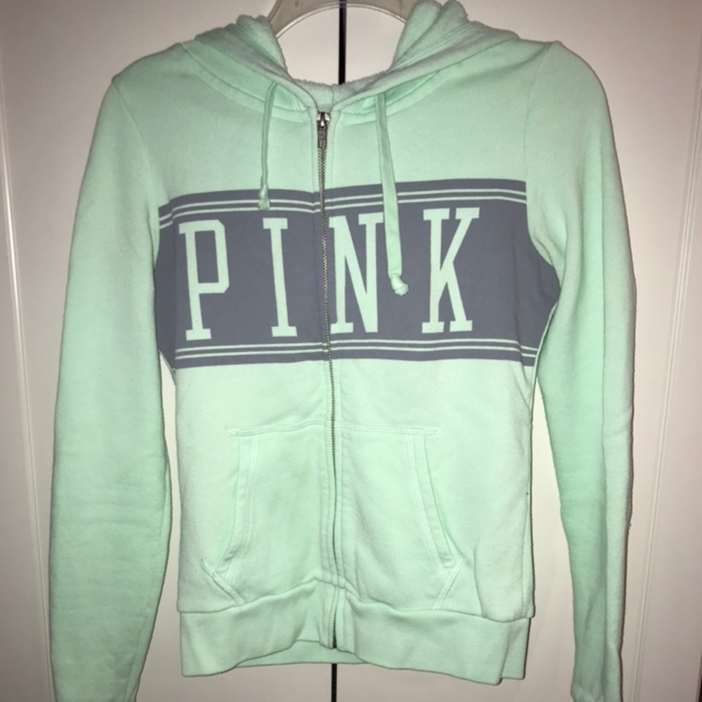 Mint green Victoria’s secret PINK full zip